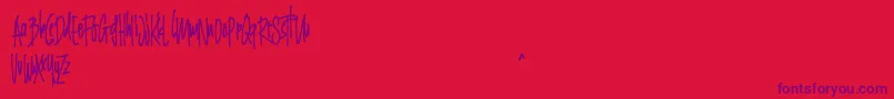 fuente Grinty FREE – Fuentes Moradas Sobre Fondo Rojo