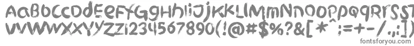 フォントGriphite PERSONAL USE – 白い背景に灰色の文字