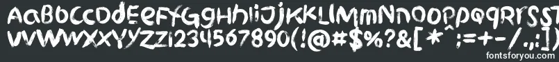 Griphite PERSONAL USE Font – White Fonts on Black Background