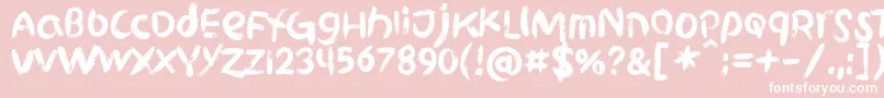 Griphite PERSONAL USE-Schriftart – Weiße Schriften auf rosa Hintergrund