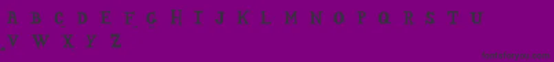 フォントSopadeletrasRegular – 紫の背景に黒い文字