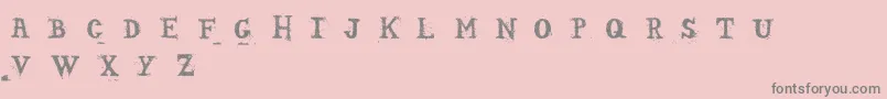 SopadeletrasRegular Font – Gray Fonts on Pink Background