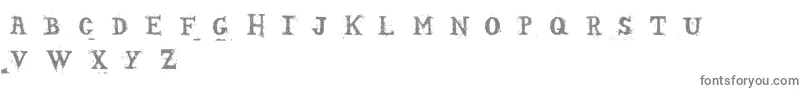 フォントSopadeletrasRegular – 白い背景に灰色の文字