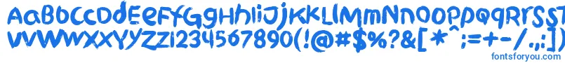 Więcej informacji o czcionce GriphiteBlack PERSONAL USE Czcionka GriphiteBlack PERSONAL USE – niebieskie czcionki
