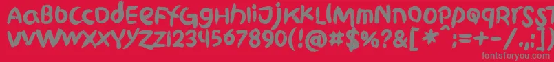 フォントGriphiteBlack PERSONAL USE – 赤い背景に灰色の文字