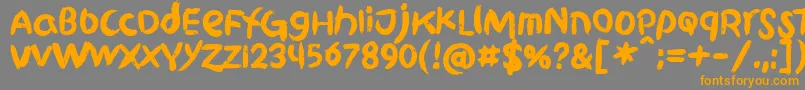 Police GriphiteBlack PERSONAL USE – polices orange sur fond gris
