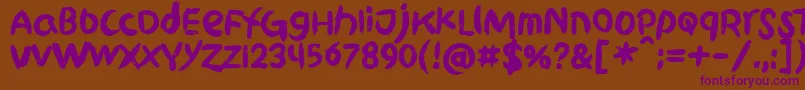Weitere Informationen zur GriphiteBlack PERSONAL USE-Schriftart GriphiteBlack PERSONAL USE-Schriftart – Violette Schriften auf braunem Hintergrund