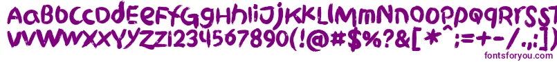 GriphiteBlack PERSONAL USE-fontti – violetit fontit valkoisella taustalla