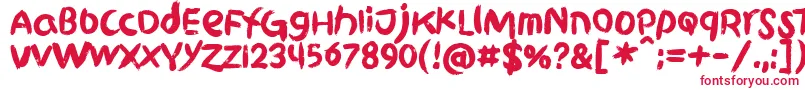 Шрифт GriphiteBlack PERSONAL USE – красные шрифты на белом фоне