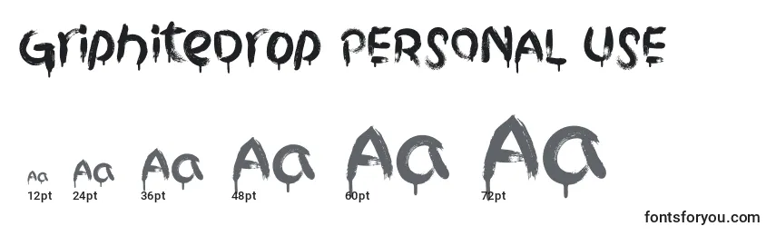 GriphiteDrop PERSONAL USE Font Sizes