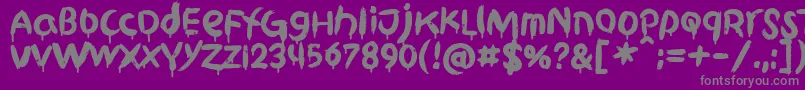GriphiteDropBlack PERSONAL USE-Schriftart – Graue Schriften auf violettem Hintergrund
