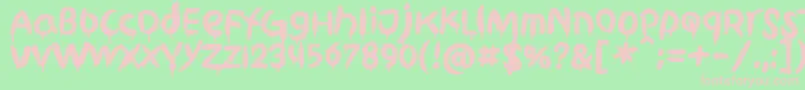 fuente GriphiteDropBlack PERSONAL USE – Fuentes Rosadas Sobre Fondo Verde