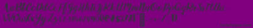 Griselda Regular-Schriftart – Schwarze Schriften auf violettem Hintergrund