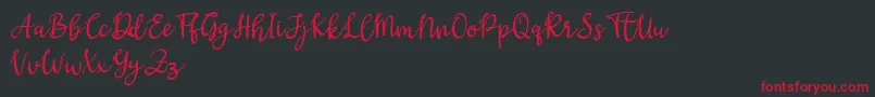 Gritten Font – Red Fonts on Black Background