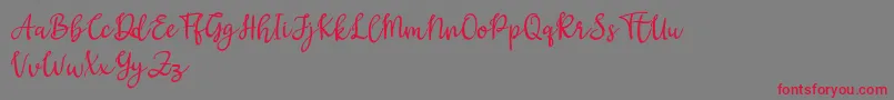 Gritten Font – Red Fonts on Gray Background