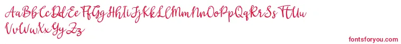 Gritten Font – Red Fonts on White Background