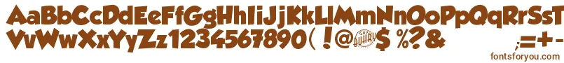Шрифт GROBOLD – коричневые шрифты на белом фоне