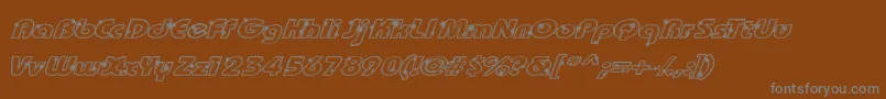 GROOT    Font – Gray Fonts on Brown Background