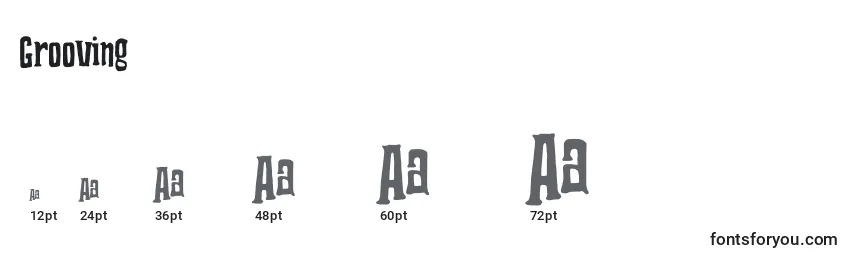 Grooving  Font Sizes