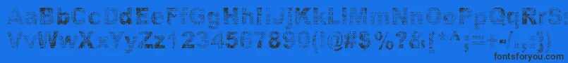 Onnenmyyra Font – Black Fonts on Blue Background