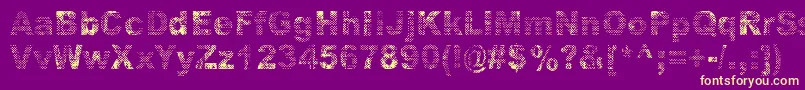 Onnenmyyra Font – Yellow Fonts on Purple Background