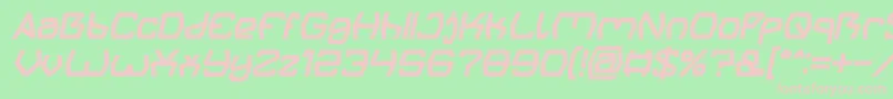 Groovy Kind Of Life Bold Italic Font – Pink Fonts on Green Background