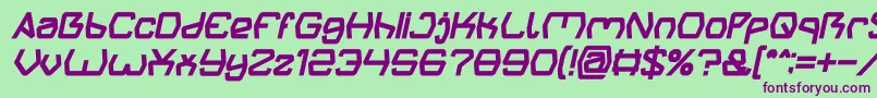 Saiba mais sobre a fonte Groovy Kind Of Life Bold Italic Fonte Groovy Kind Of Life Bold Italic – fontes roxas em um fundo verde