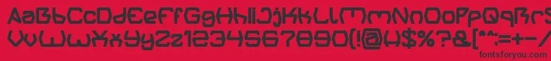 Groovy Kind Of Life Bold Font – Black Fonts on Red Background