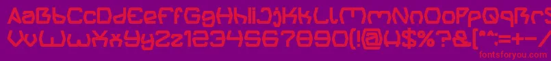Groovy Kind Of Life Bold Font – Red Fonts on Purple Background
