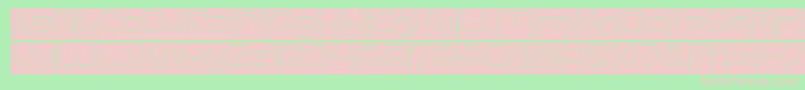 Groovy Kind Of Life Hollow Inverse Font – Pink Fonts on Green Background