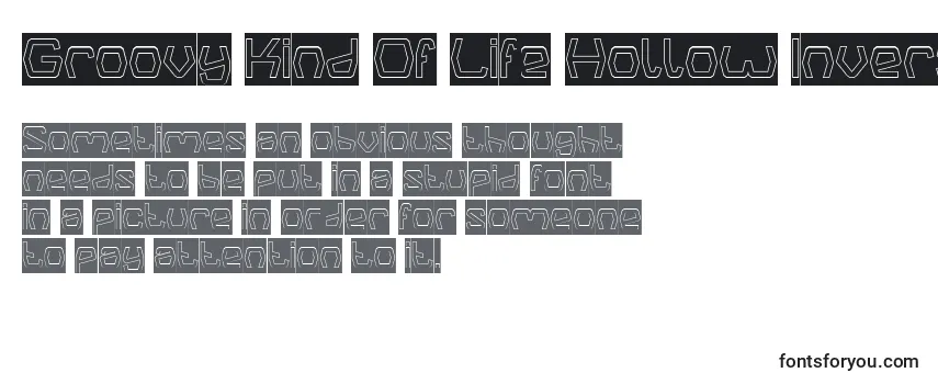 Groovy Kind Of Life Hollow Inverse Font