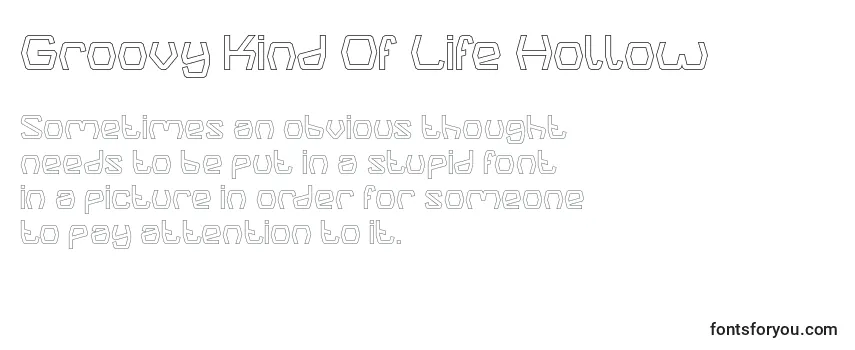 Groovy Kind Of Life Hollow Font