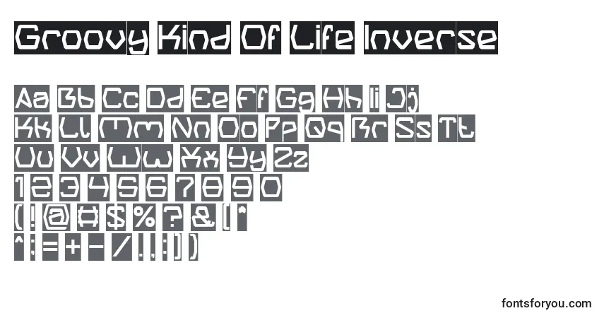 Шрифт Groovy Kind Of Life Inverse – алфавит, цифры, специальные символы