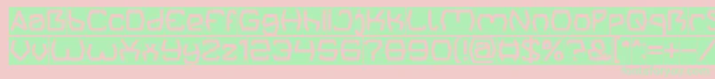 Police Groovy Kind Of Life Inverse – polices vertes sur fond rose