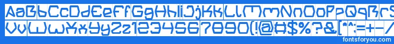 Więcej informacji o czcionce Groovy Kind Of Life Inverse Czcionka Groovy Kind Of Life Inverse – białe czcionki na niebieskim tle