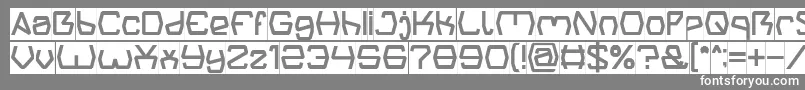 Groovy Kind Of Life Inverse Font – White Fonts on Gray Background