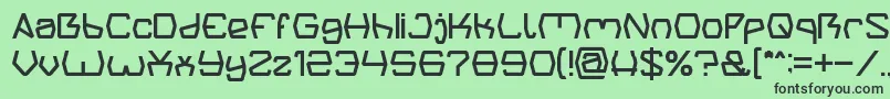 Groovy Kind Of Life light Font – Black Fonts on Green Background