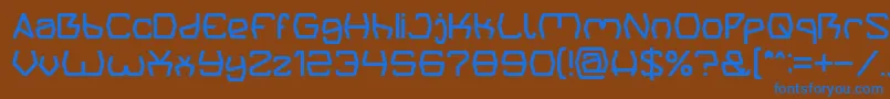 Więcej informacji o czcionce Groovy Kind Of Life light Czcionka Groovy Kind Of Life light – niebieskie czcionki na brązowym tle
