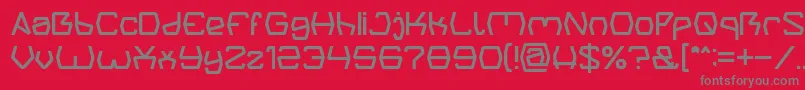 Groovy Kind Of Life light Font – Gray Fonts on Red Background