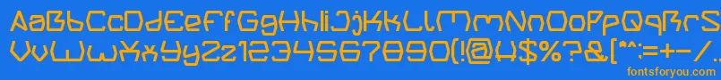 Groovy Kind Of Life light Font – Orange Fonts on Blue Background