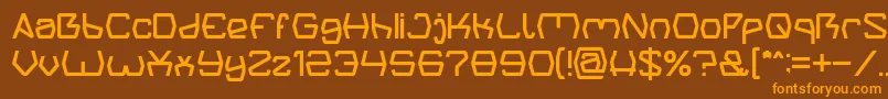 Groovy Kind Of Life light Font – Orange Fonts on Brown Background