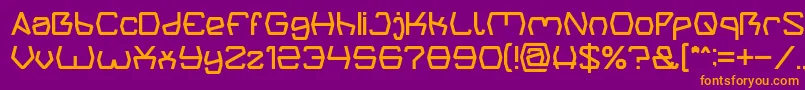 Groovy Kind Of Life light Font – Orange Fonts on Purple Background