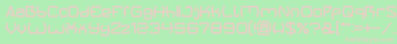 Groovy Kind Of Life light Font – Pink Fonts on Green Background