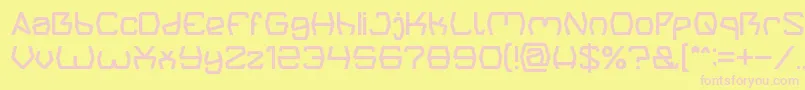 Groovy Kind Of Life light Font – Pink Fonts on Yellow Background