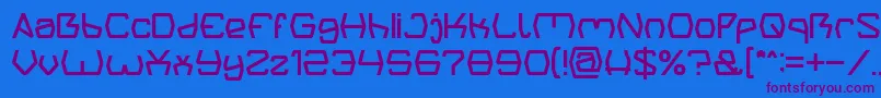 Groovy Kind Of Life light Font – Purple Fonts on Blue Background