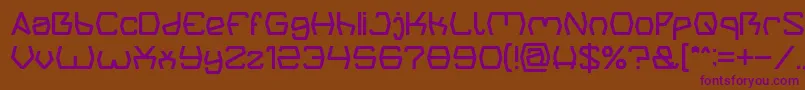 Groovy Kind Of Life light Font – Purple Fonts on Brown Background