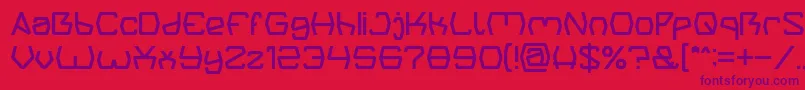 Groovy Kind Of Life light Font – Purple Fonts on Red Background