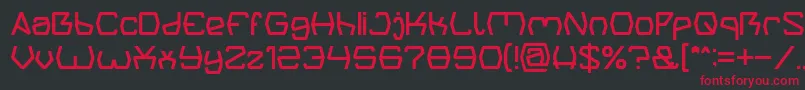 Groovy Kind Of Life light Font – Red Fonts on Black Background