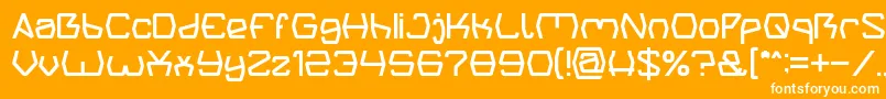 Groovy Kind Of Life light Font – White Fonts on Orange Background