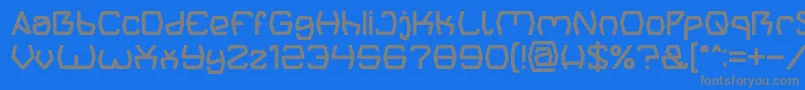 フォントGroovy Kind Of Life – 青い背景に灰色の文字